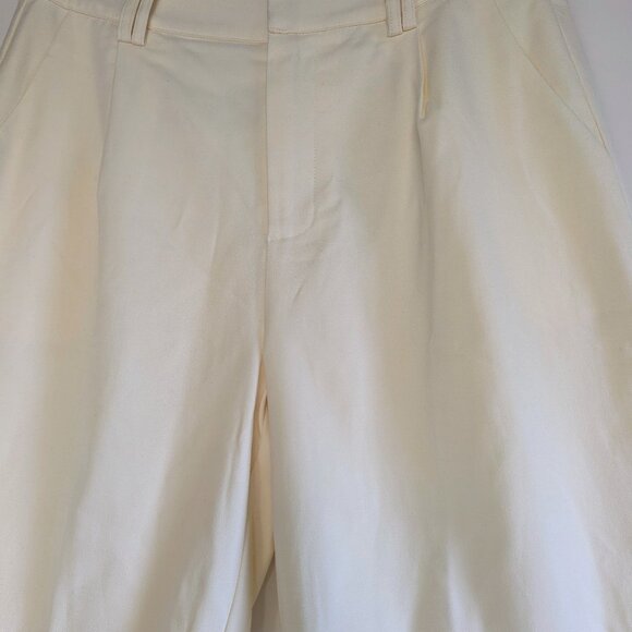 NWT DISSH Beckham Bermuda Shorts Cream US 10 Quiet Luxury Old Money Euro Summer - Picture 7 of 15